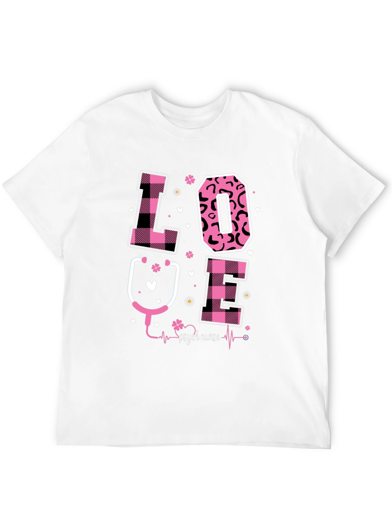 Psych Nurse Love Graphic T-Shirt