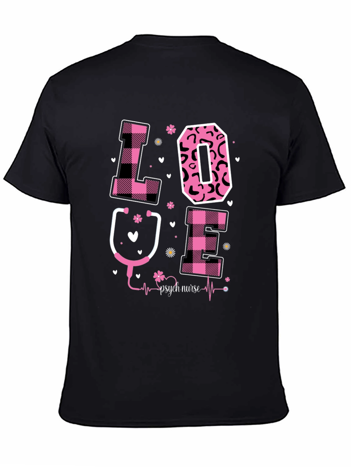 Psych Nurse Love Graphic T-Shirt