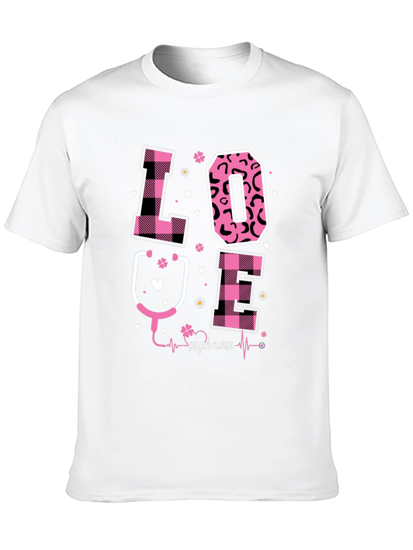 Psych Nurse Love Graphic T-Shirt