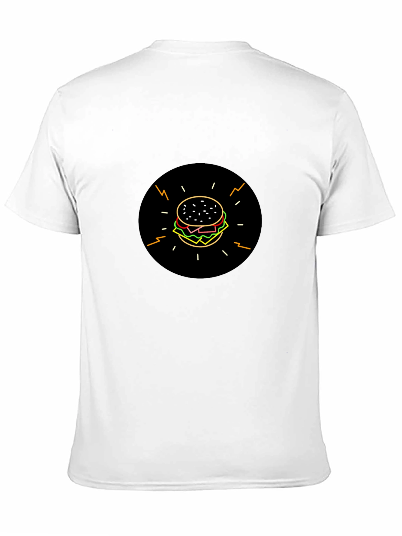 Burger Graphic Black T-Shirt - Stylish & Fun!
