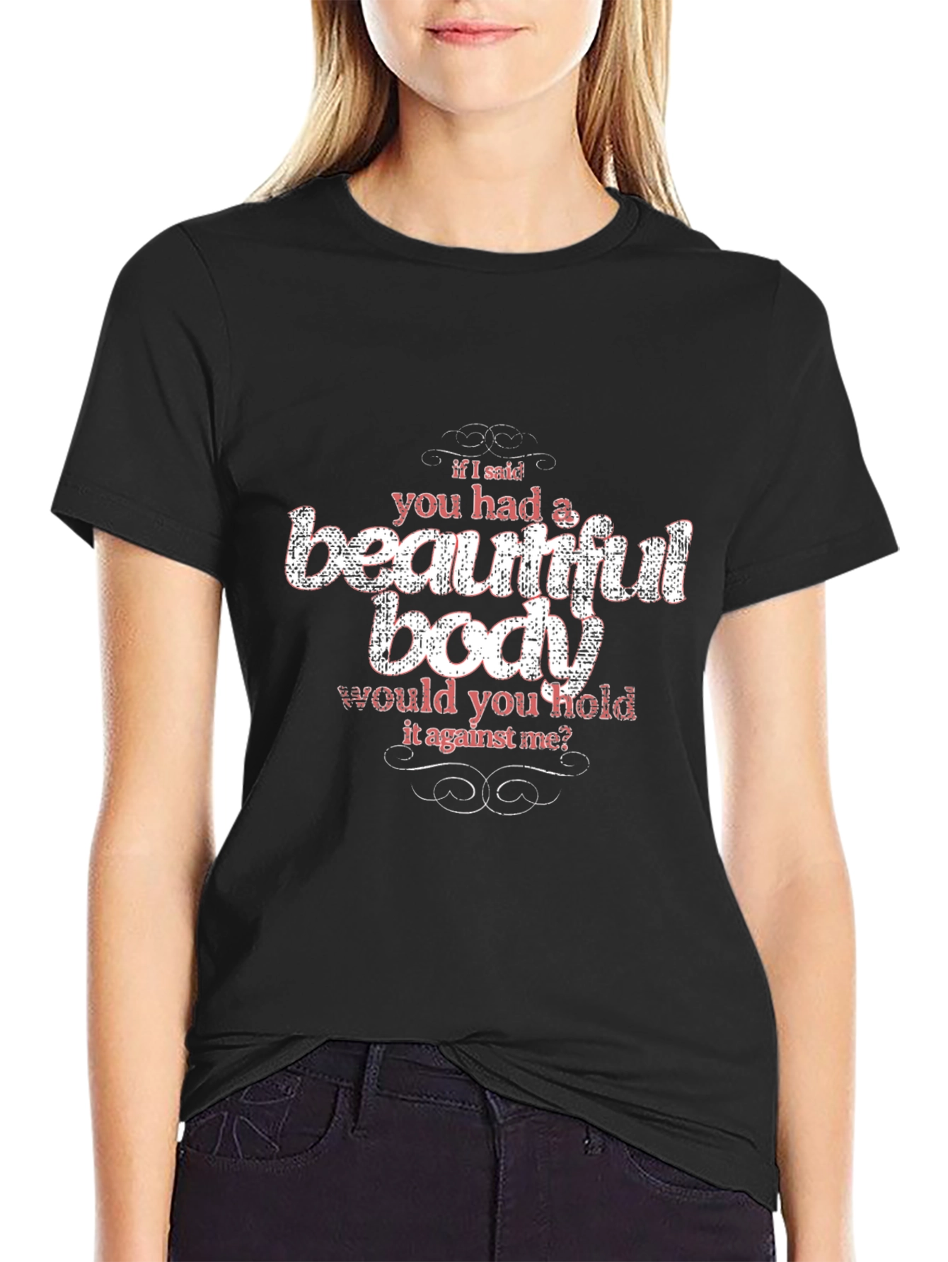 Beautiful Body Slogan Graphic Tee