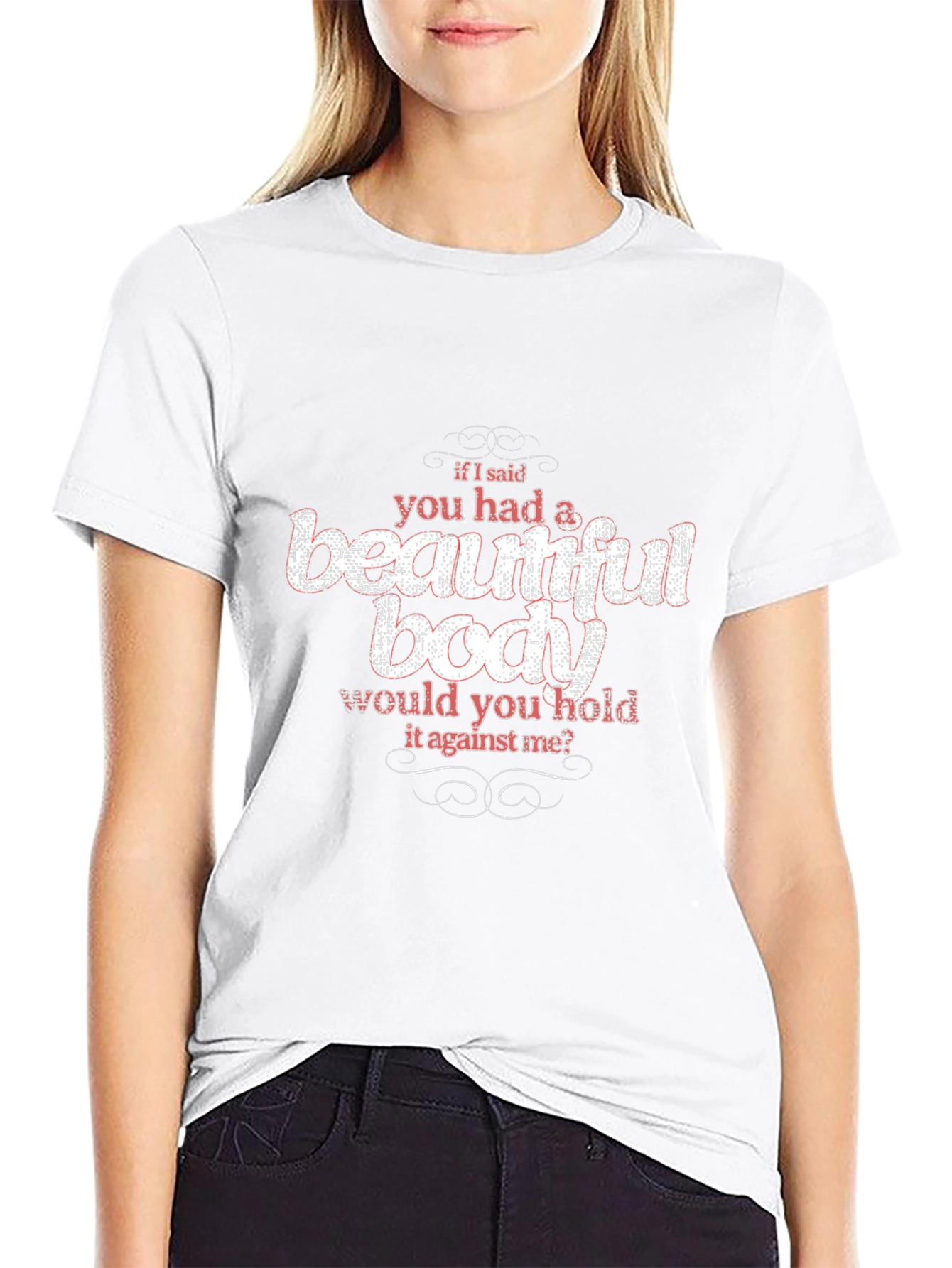 Beautiful Body Slogan Graphic Tee