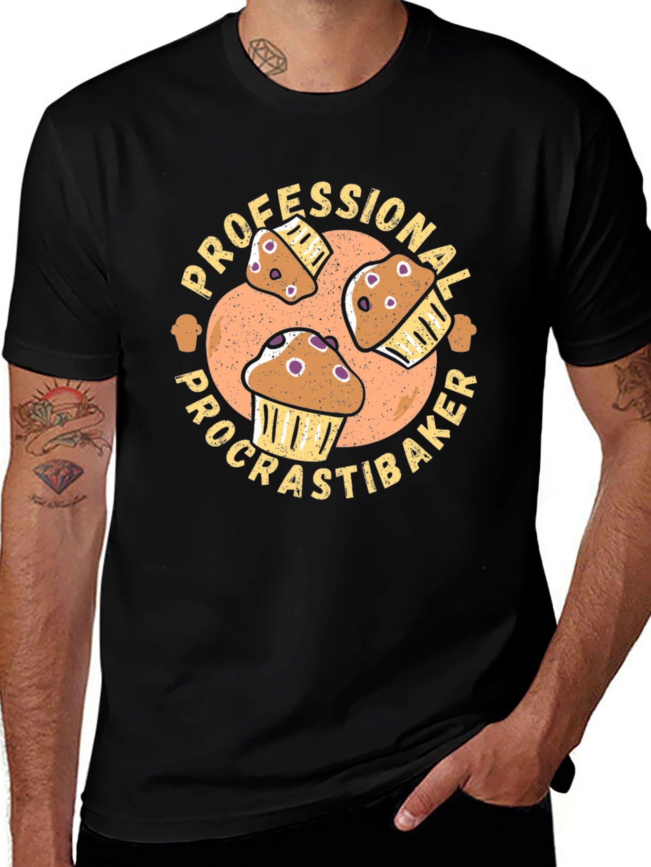 Procrastibaker Graphic Tee - Funny Baking Shirt