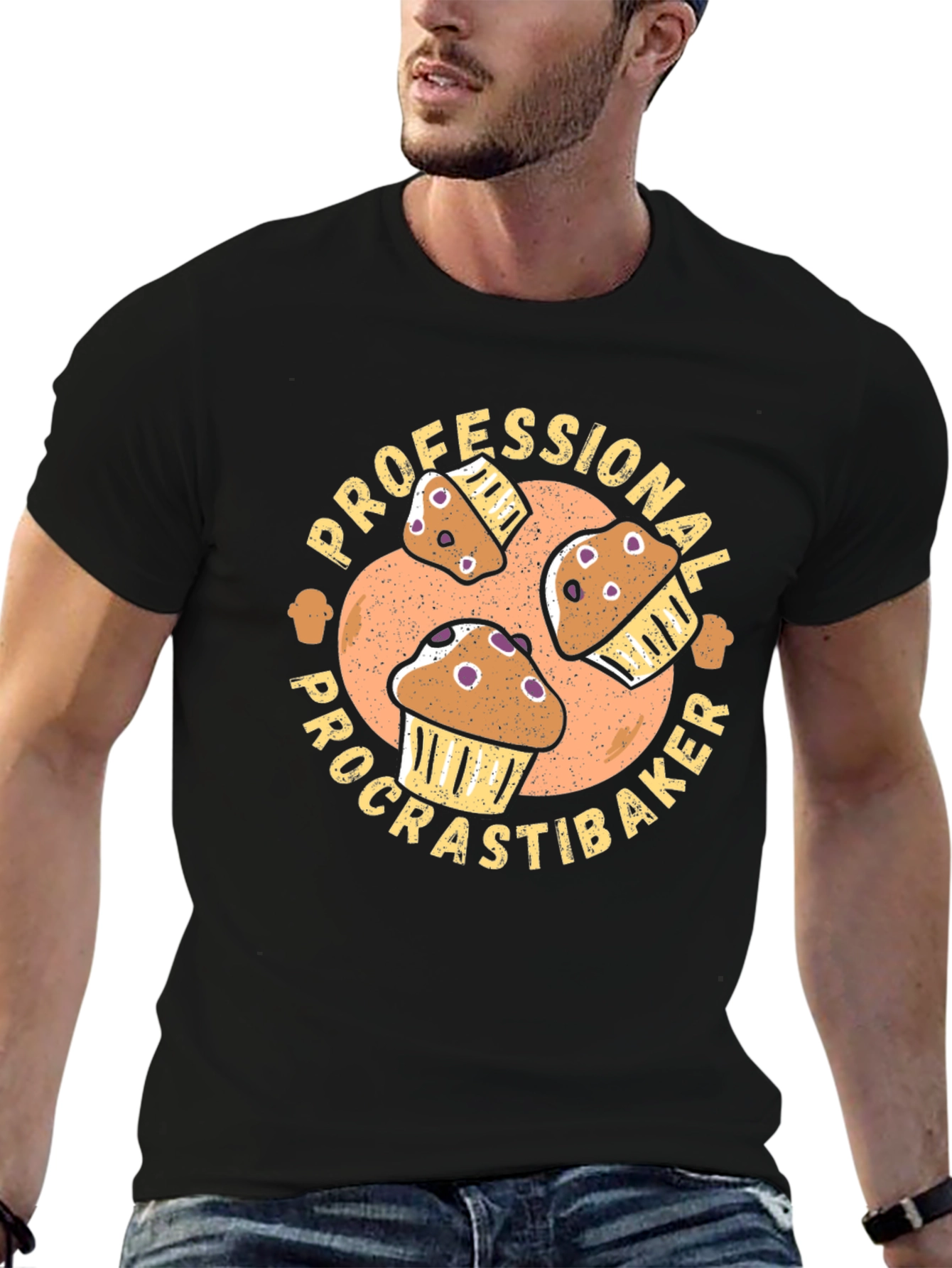 Procrastibaker Graphic Tee - Funny Baking Shirt