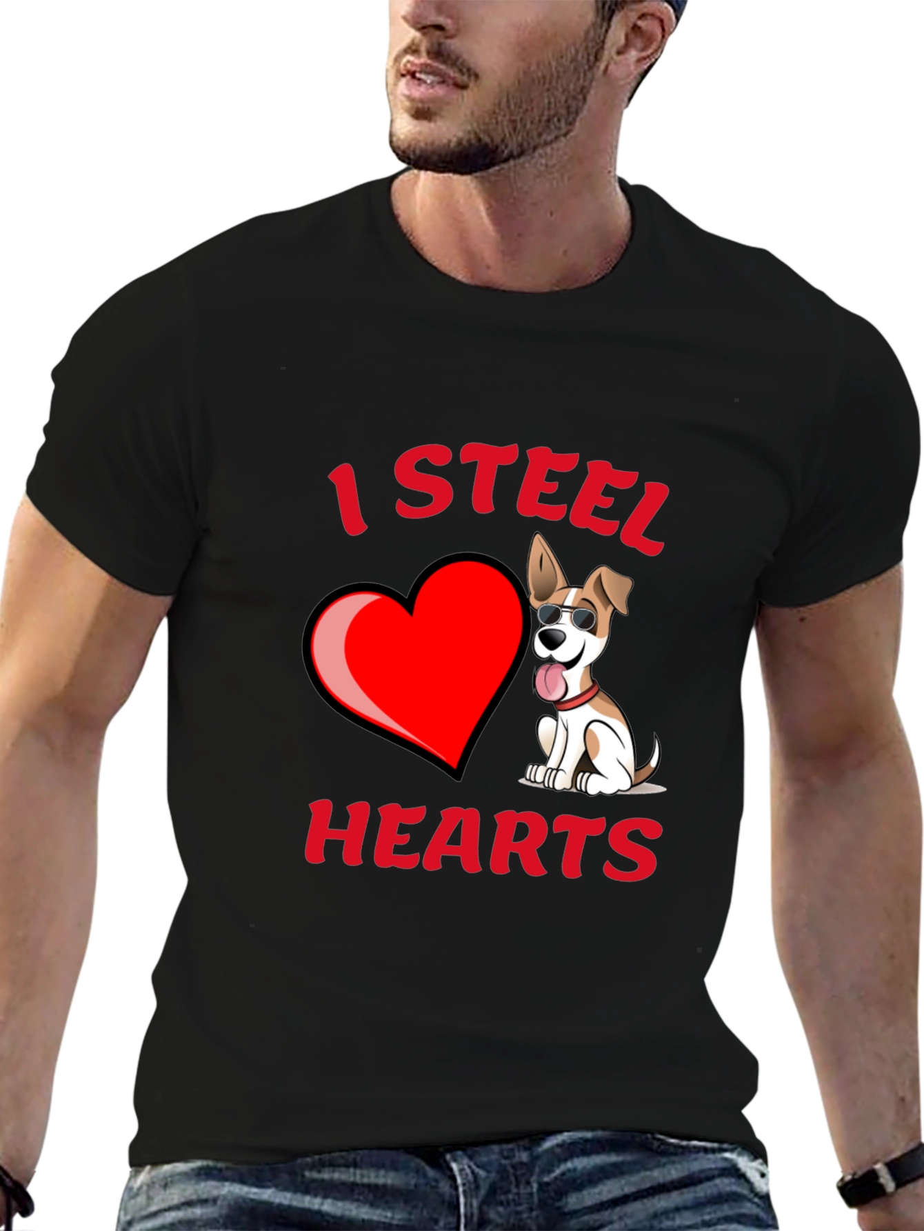 I Steal Hearts Dog T-Shirt