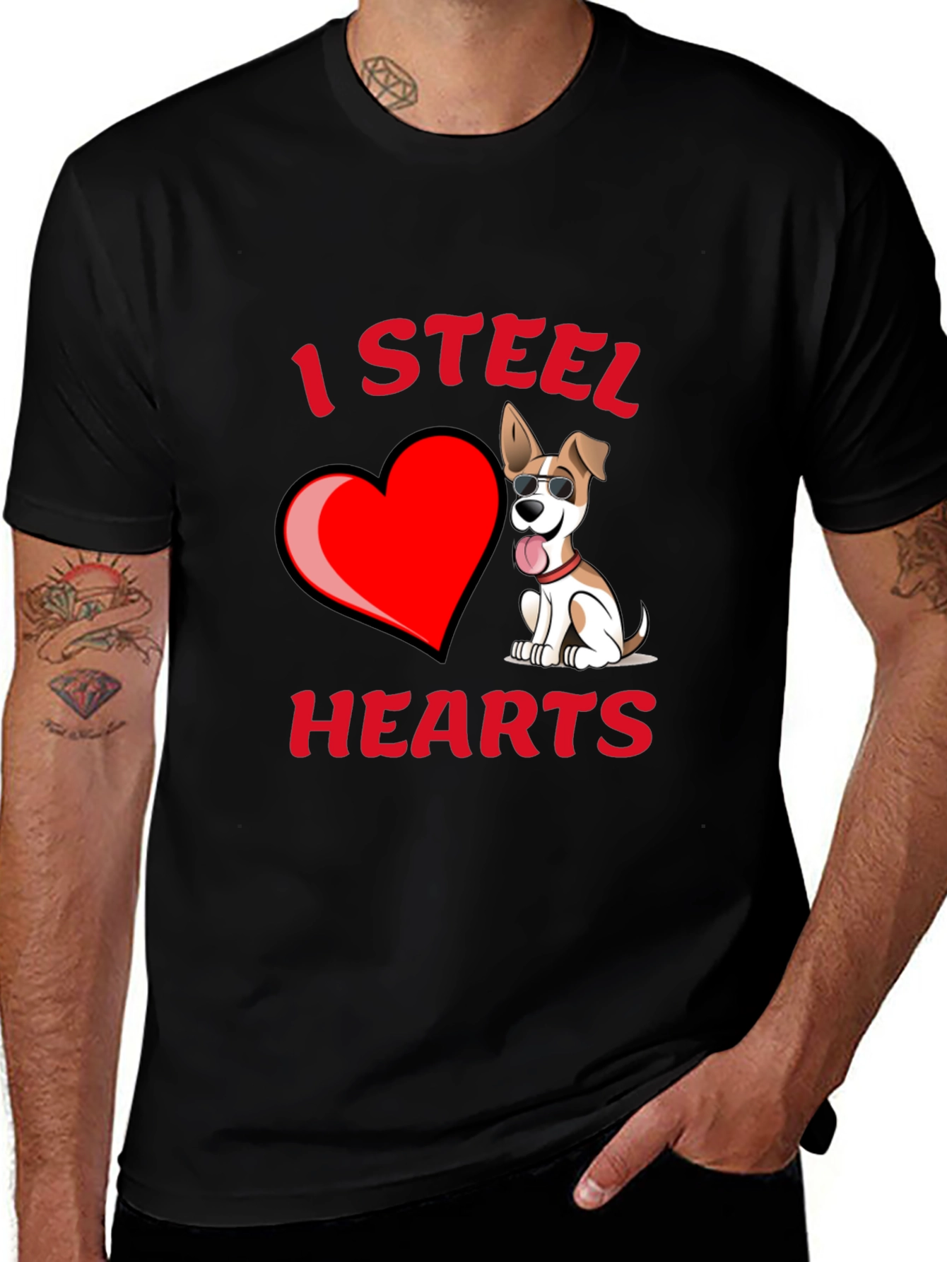 I Steal Hearts Dog T-Shirt