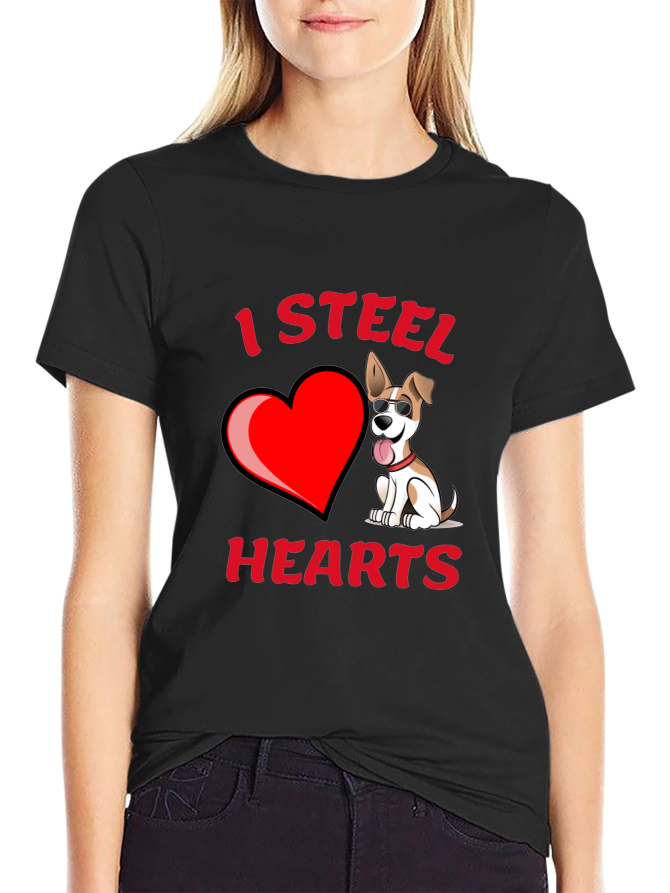 I Steal Hearts Dog T-Shirt