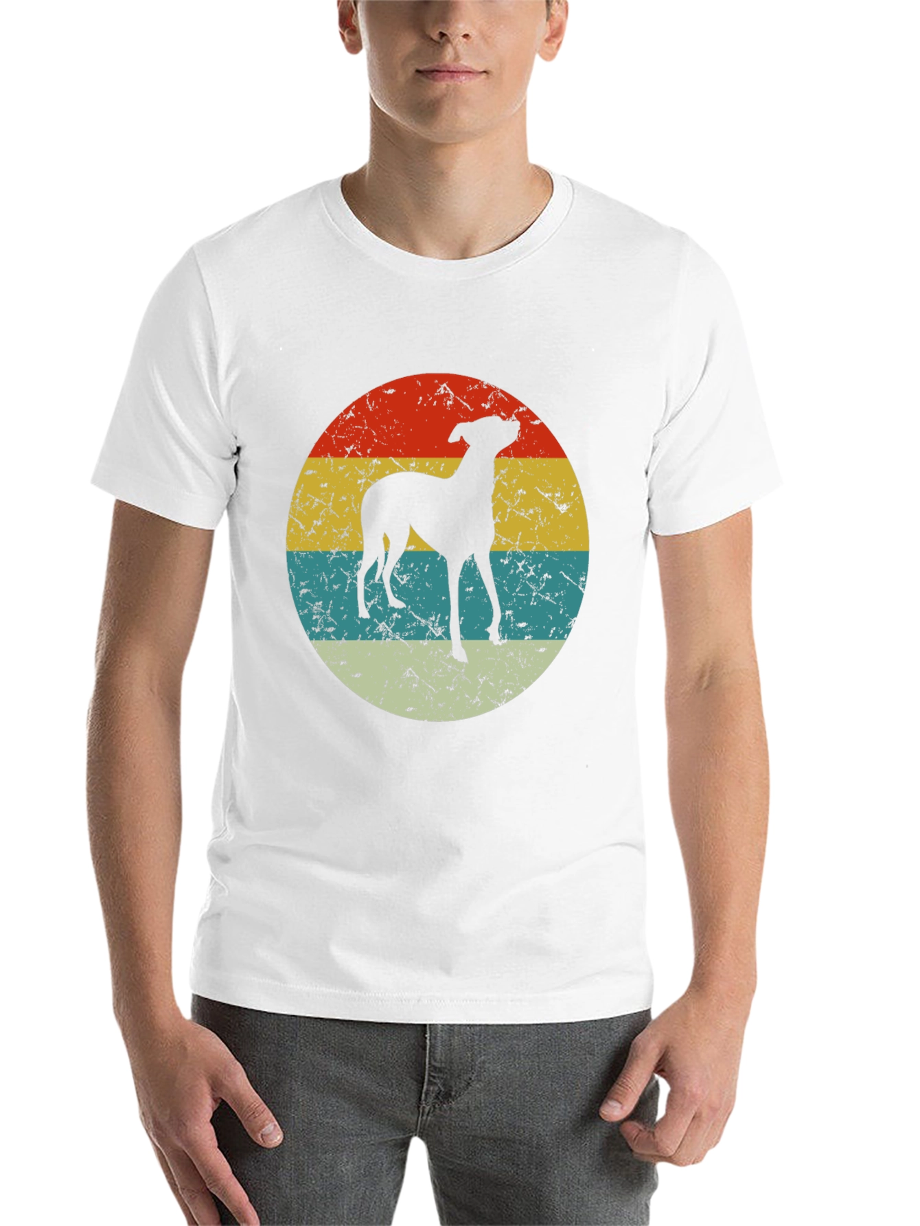 Retro Dog Silhouette Graphic Tee