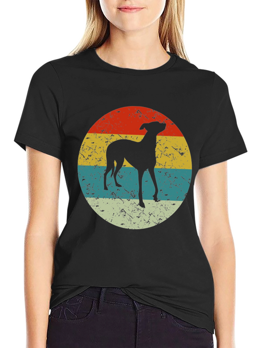 Retro Dog Silhouette Graphic Tee