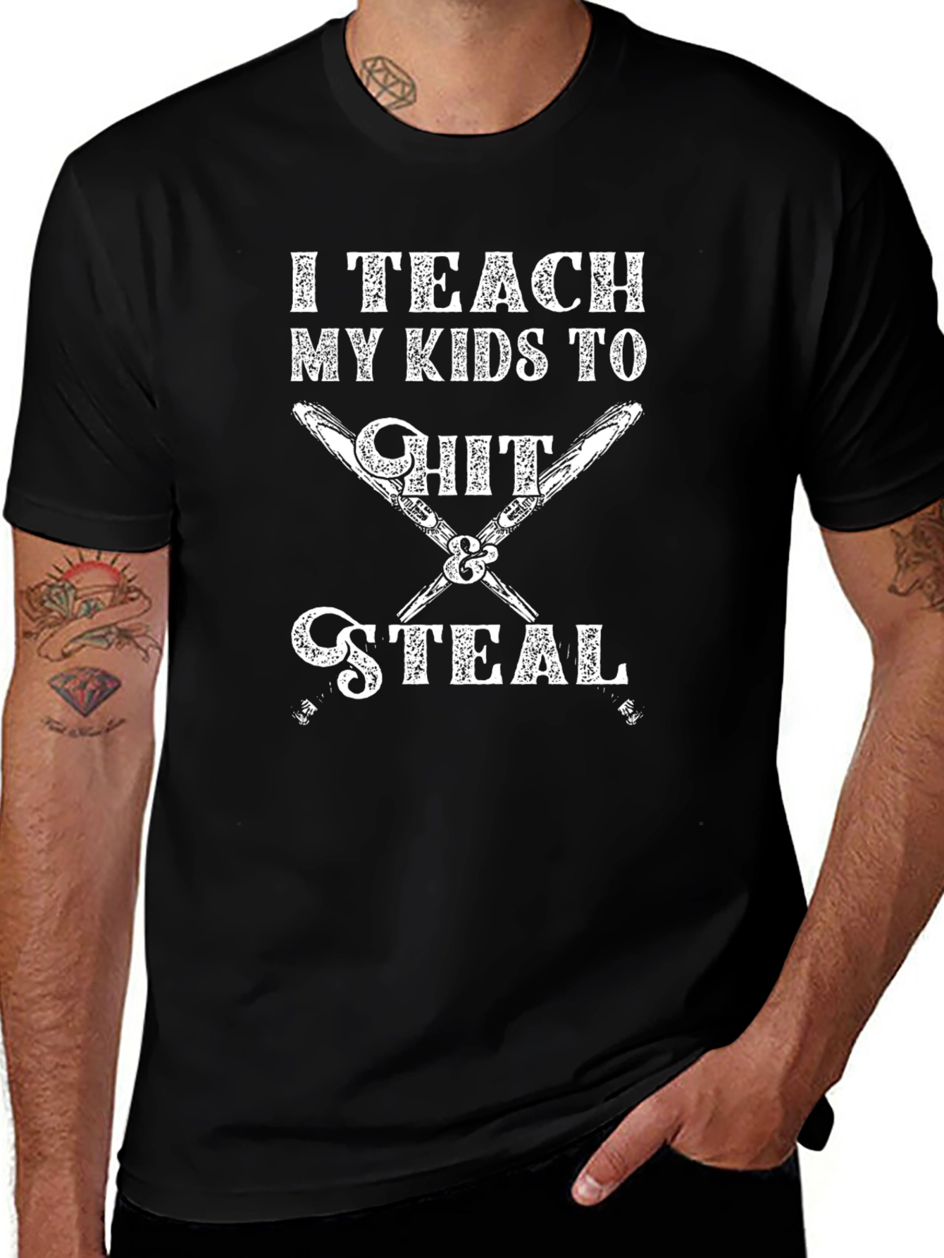 I Teach My Kids To Hit & Steal T-Shirt