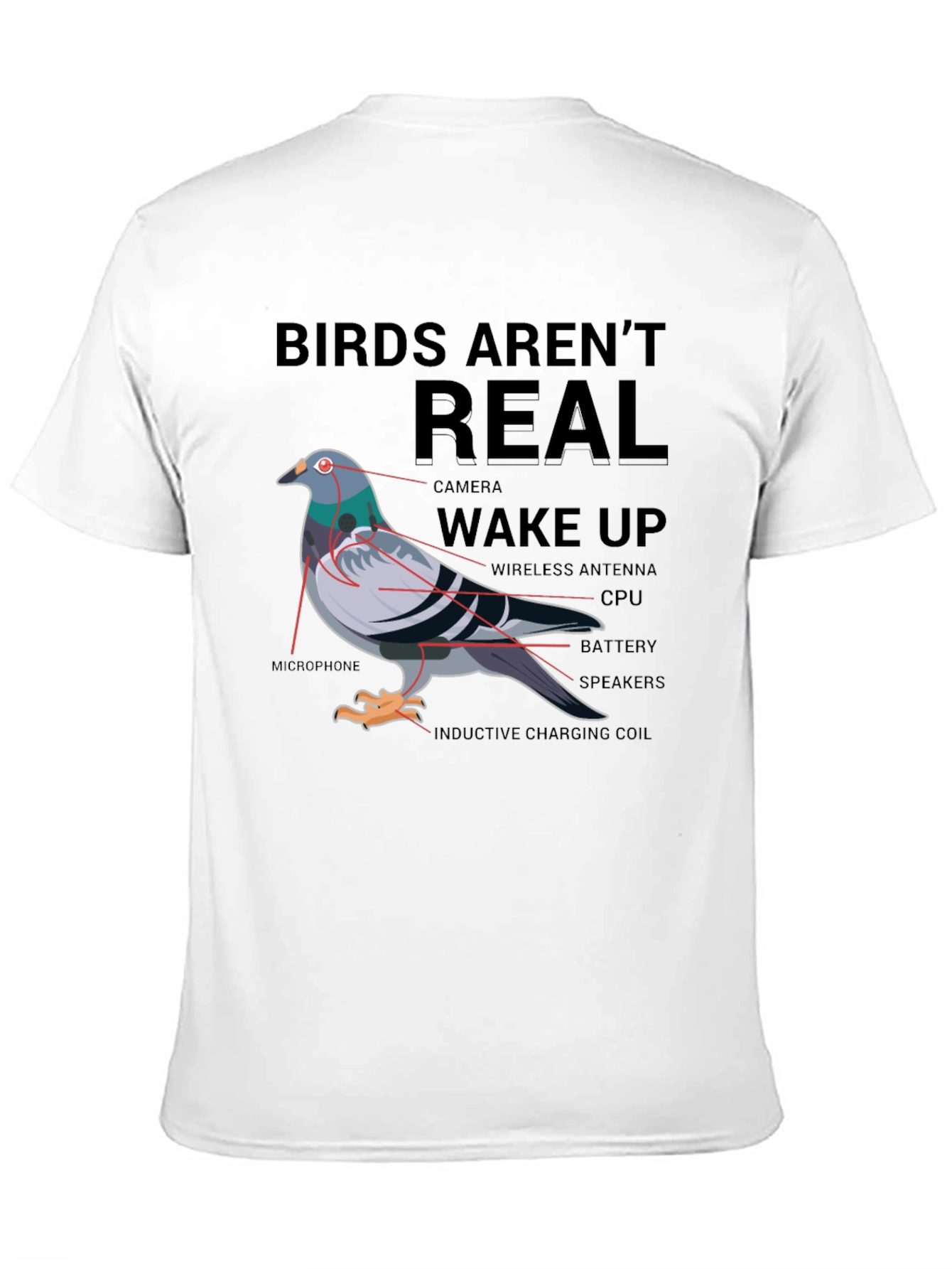 Birds Arent Real Conspiracy T-Shirt
