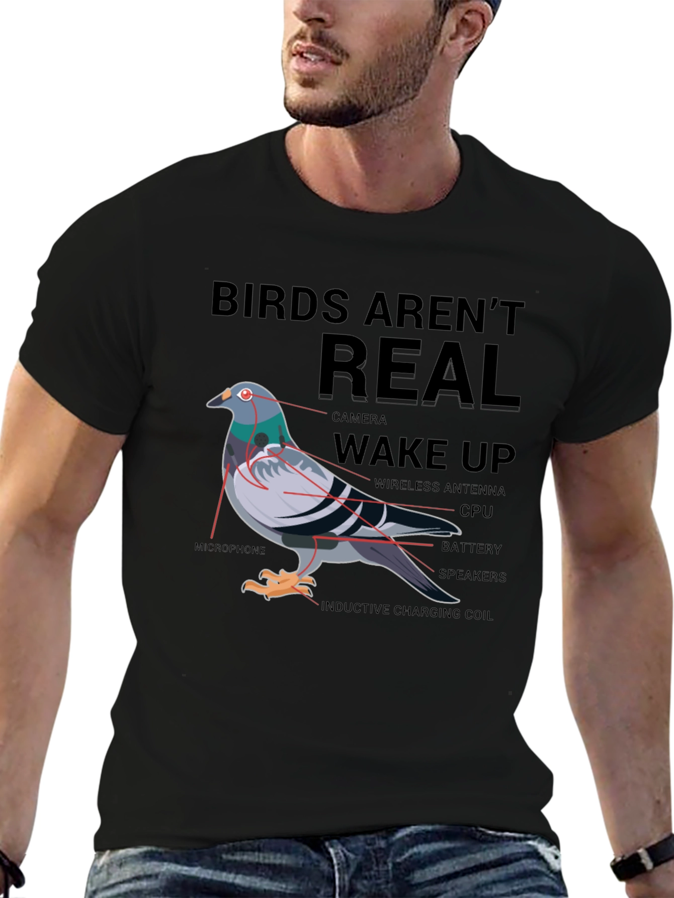Birds Arent Real Conspiracy T-Shirt