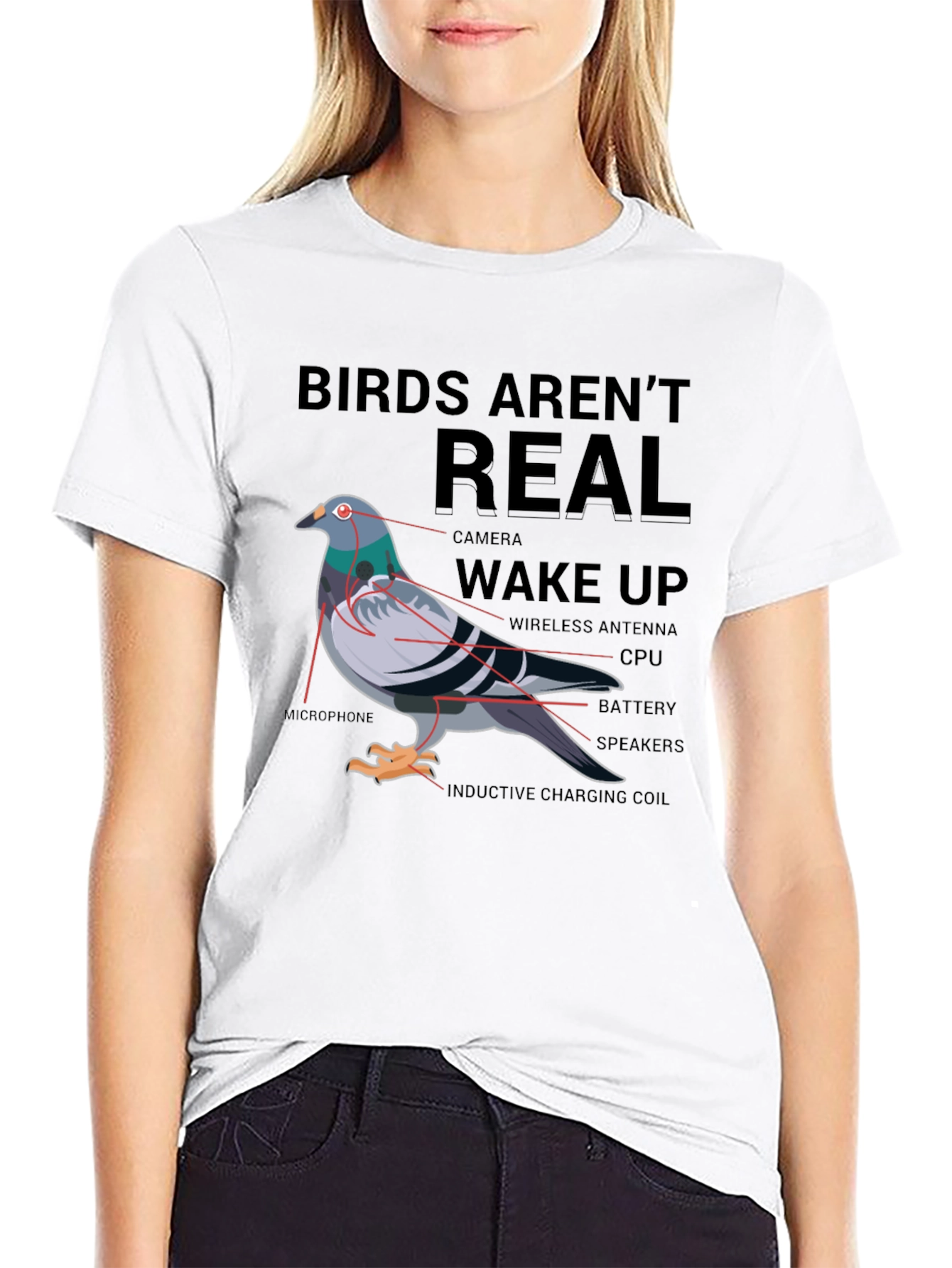 Birds Arent Real Conspiracy T-Shirt