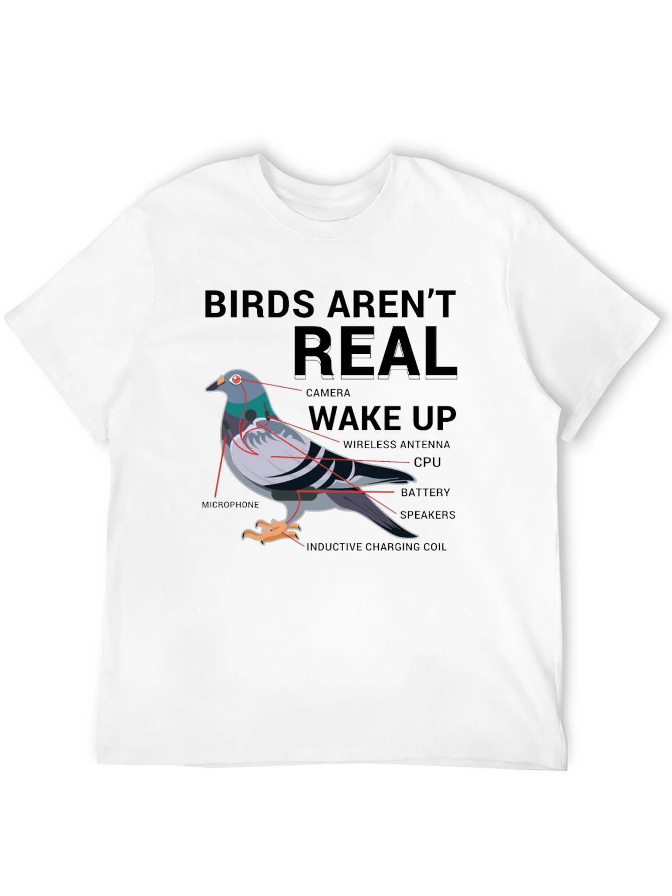 Birds Arent Real Conspiracy T-Shirt