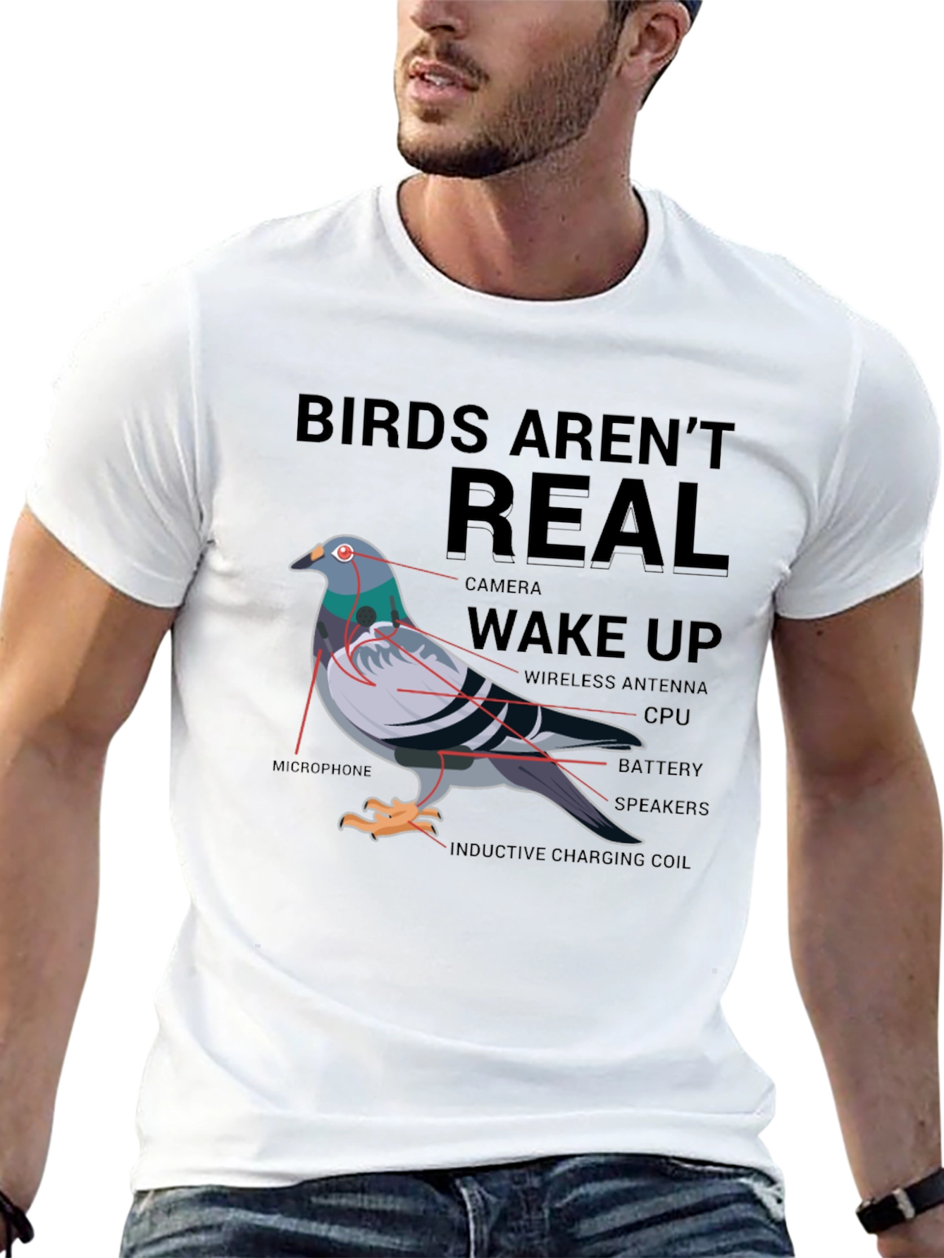 Birds Arent Real Conspiracy T-Shirt