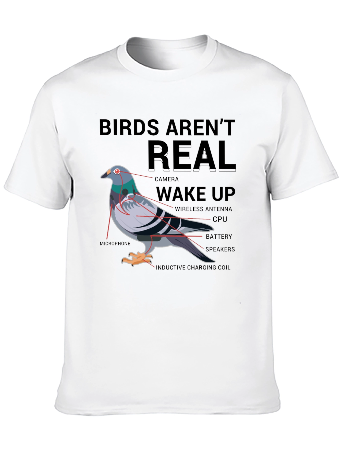 Birds Arent Real Conspiracy T-Shirt