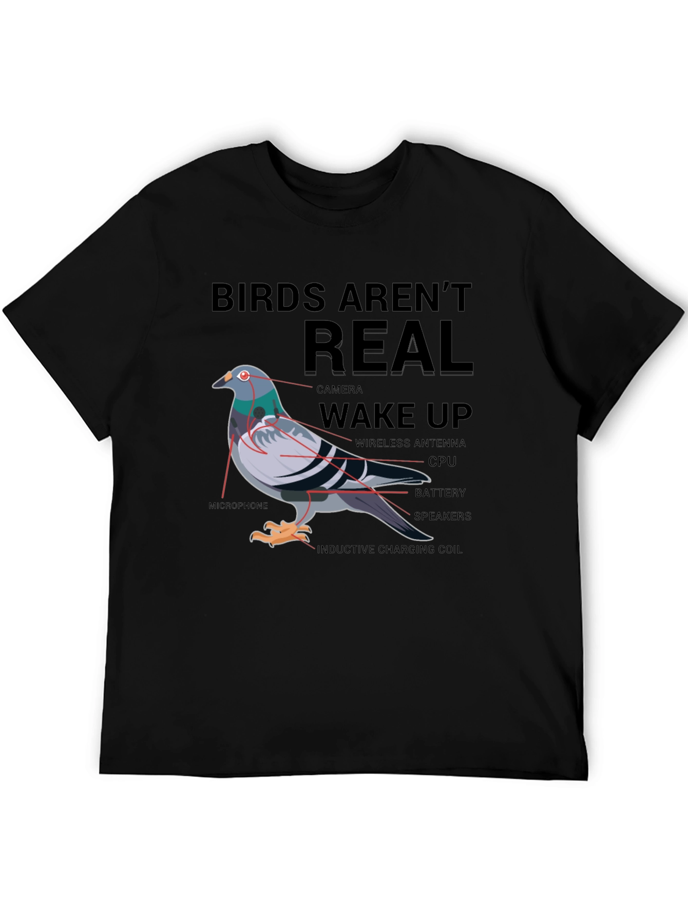 Birds Arent Real Conspiracy T-Shirt
