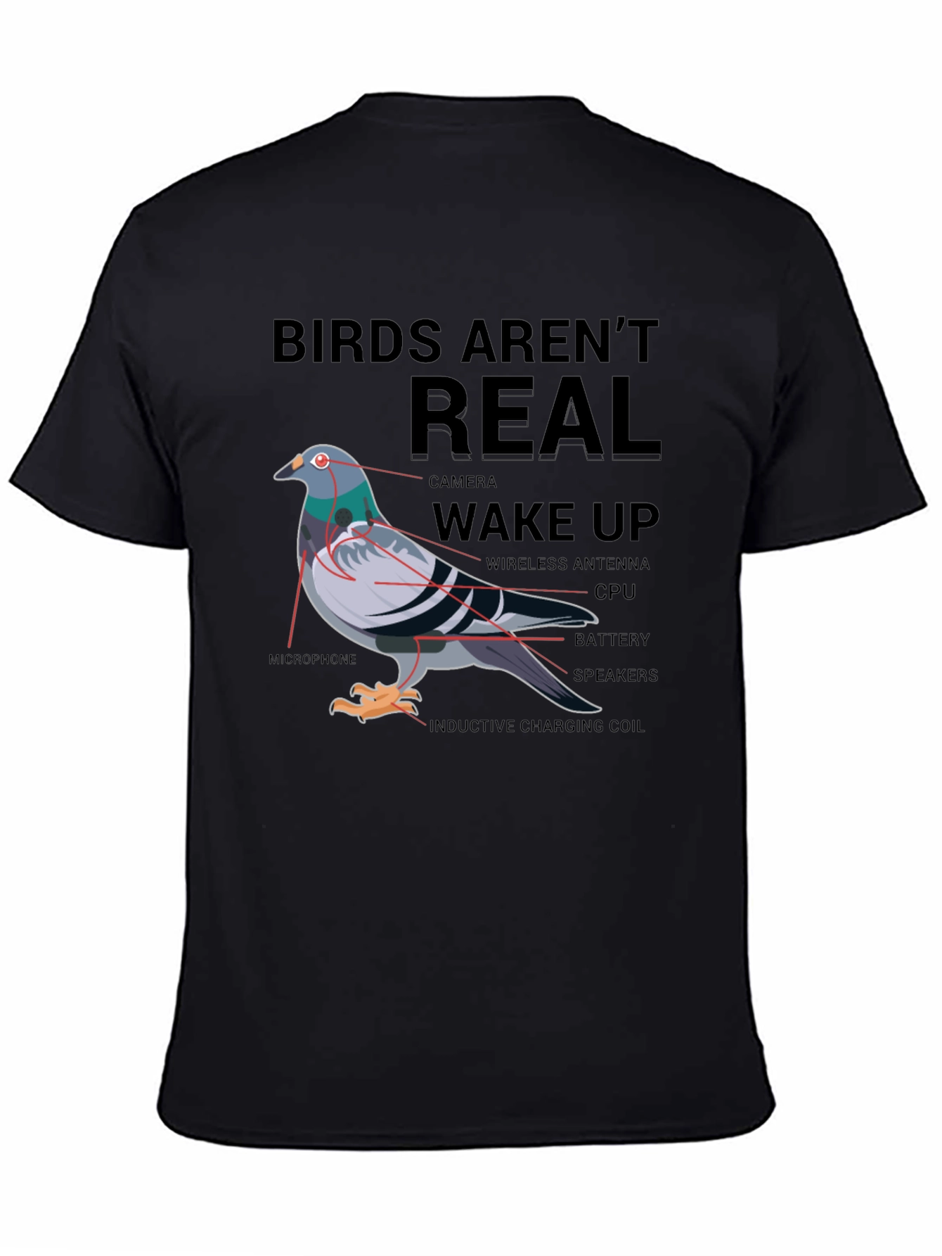 Birds Arent Real Conspiracy T-Shirt