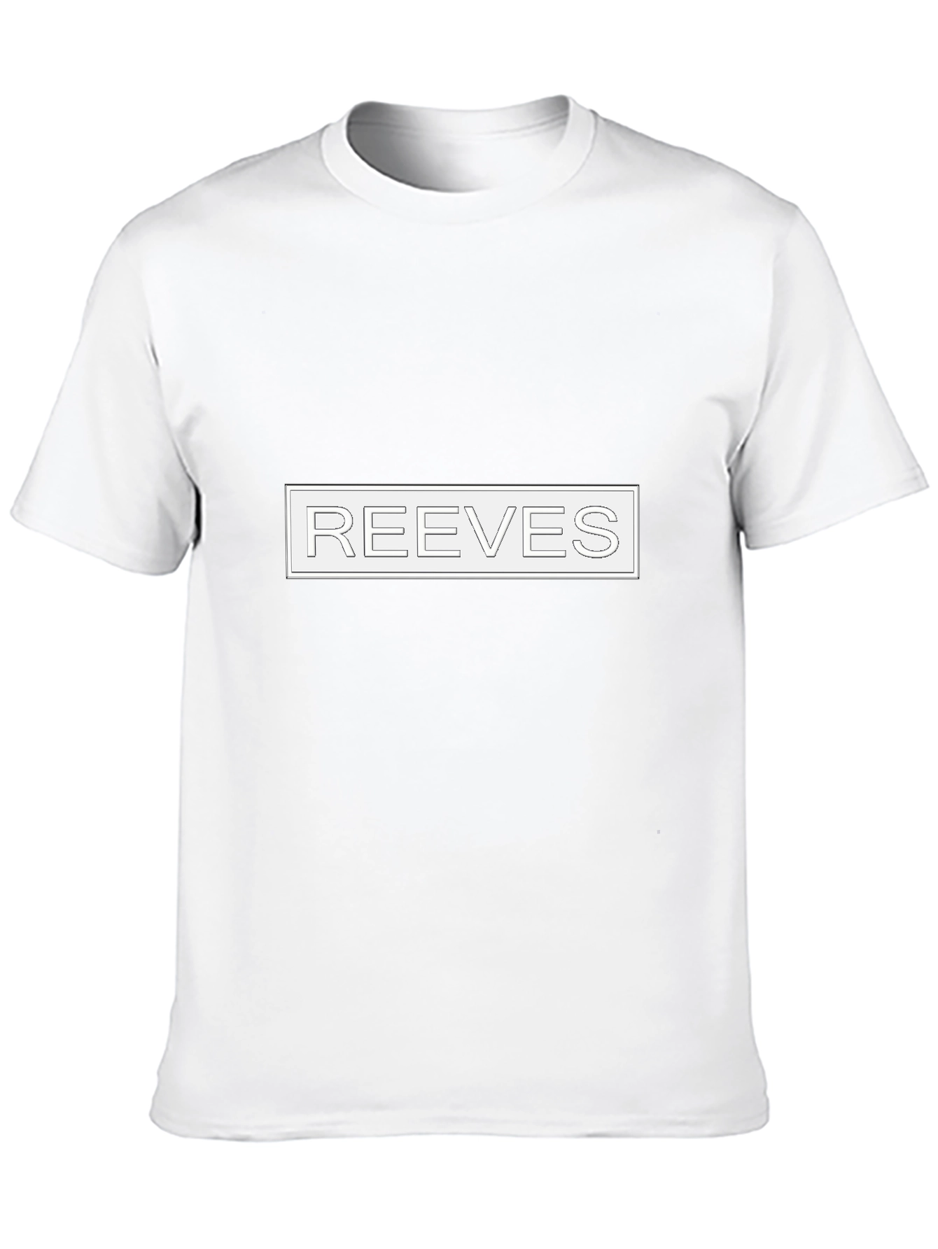 REEVES Text Graphic Black T-Shirt - Modern Style