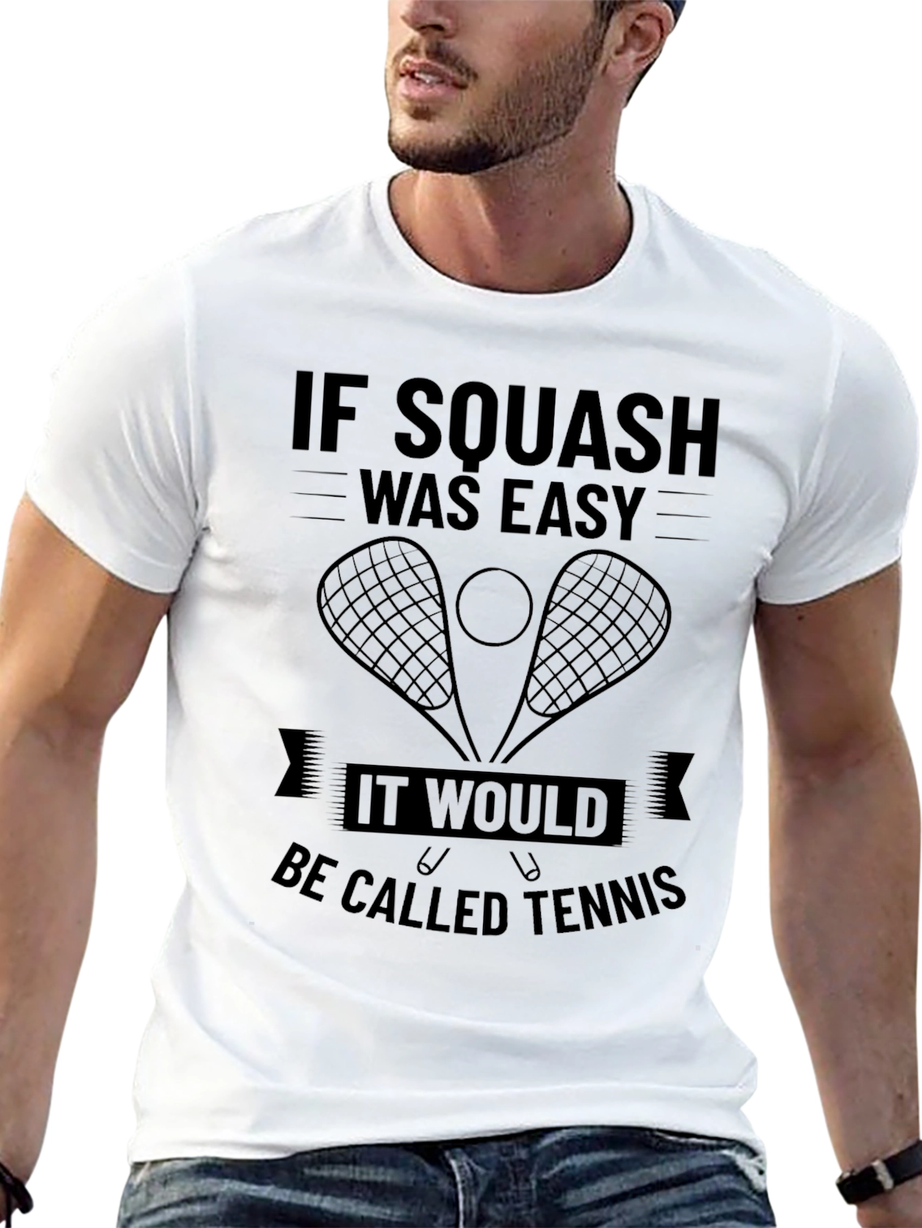 Squash Funny T-Shirt - If Squash Was Easy...