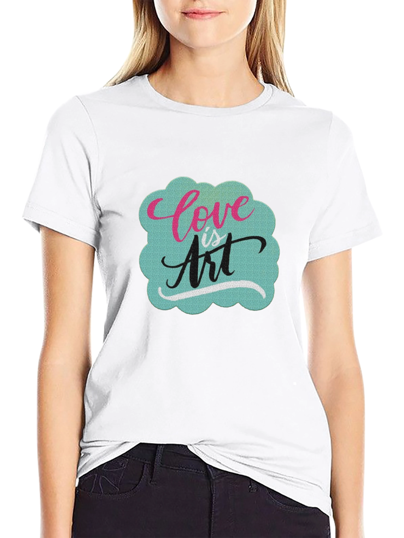 Love is Art Graphic Tee - Soft Cotton Blend