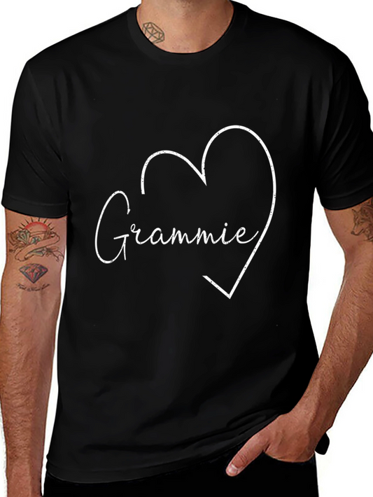 Grammie Heart Graphic Tee - Black T-Shirt