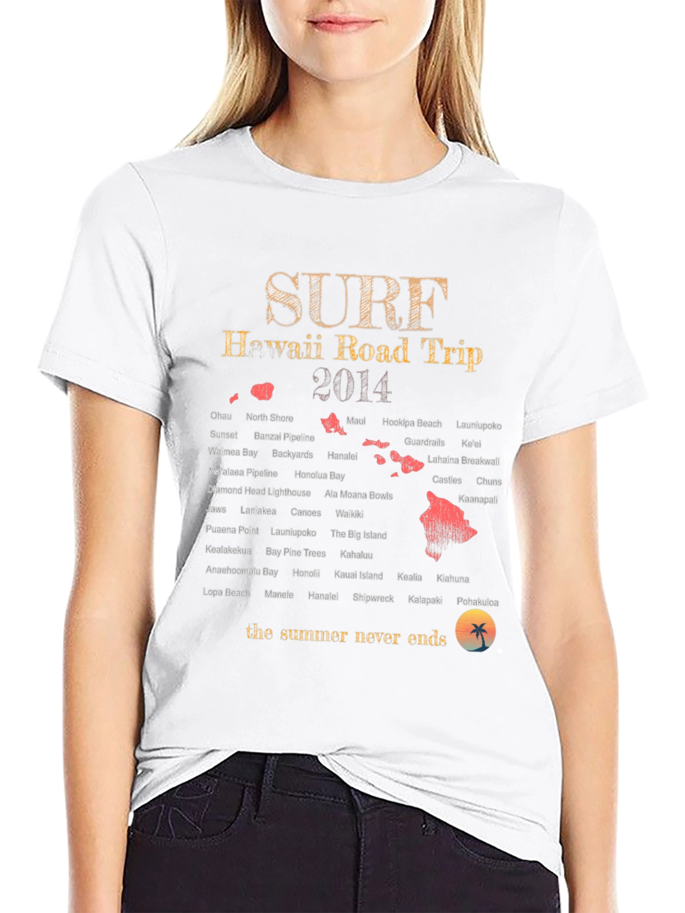 Hawaii Road Trip 2014 Surf T-Shirt