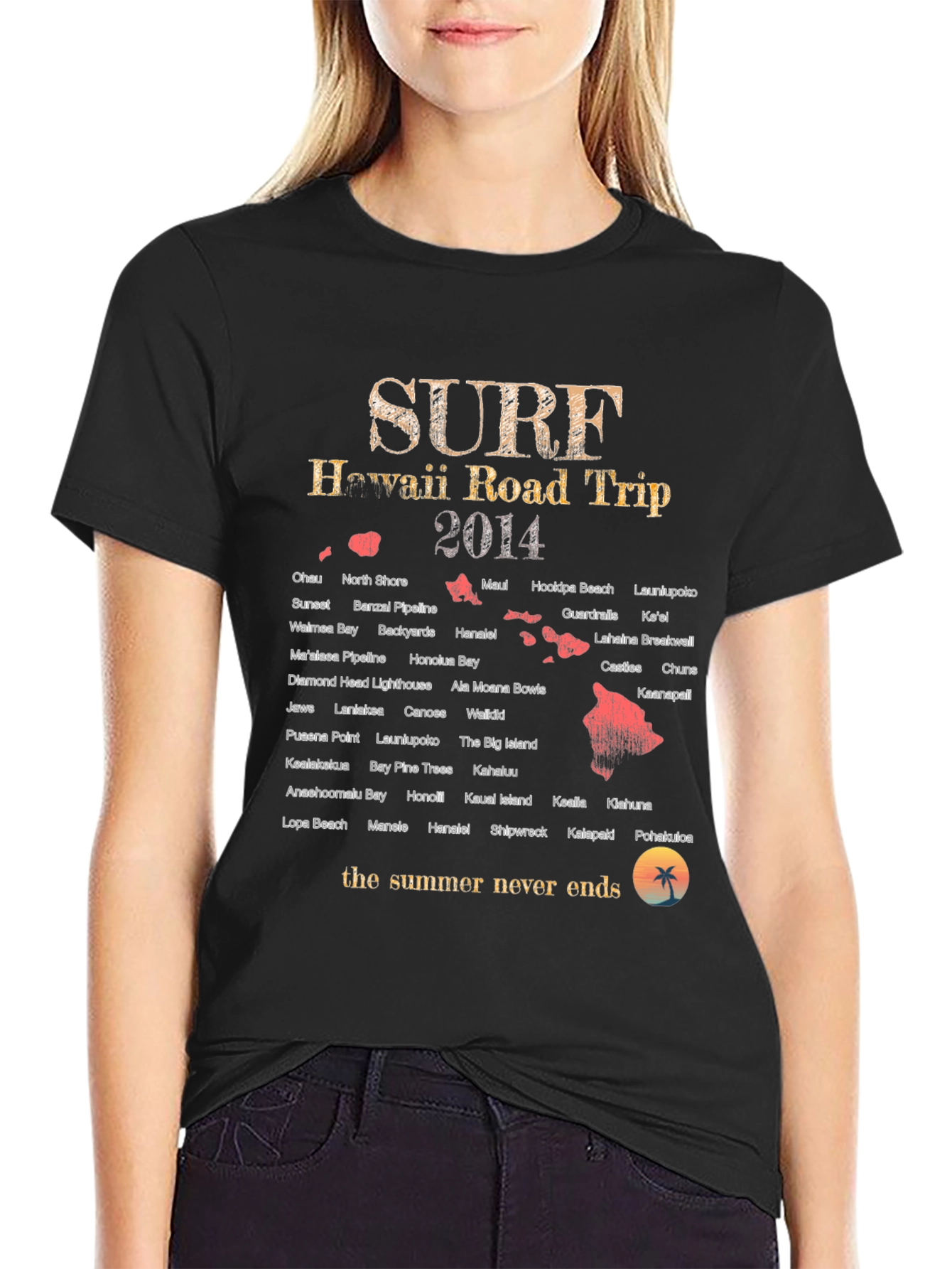 Hawaii Road Trip 2014 Surf T-Shirt