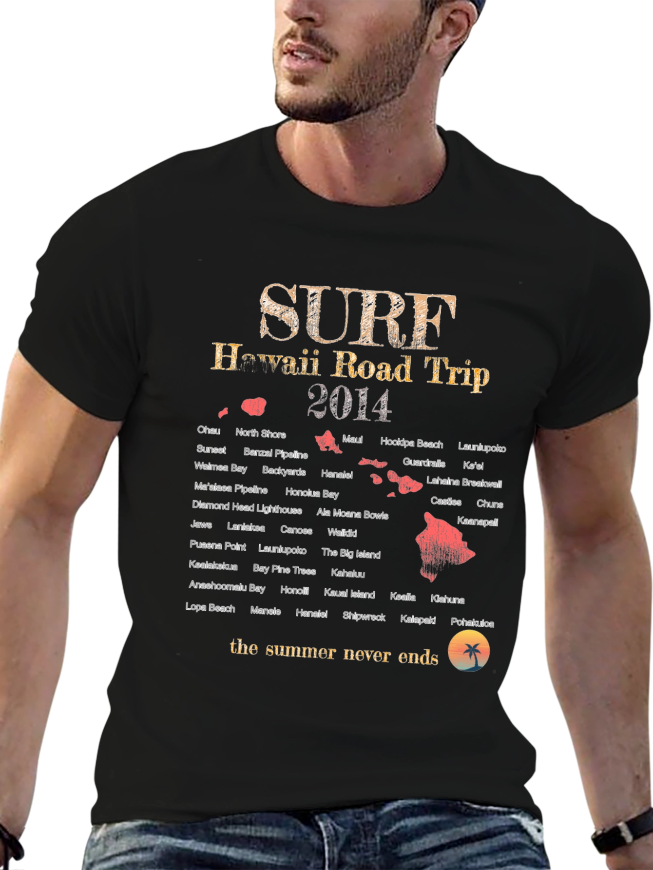 Hawaii Road Trip 2014 Surf T-Shirt