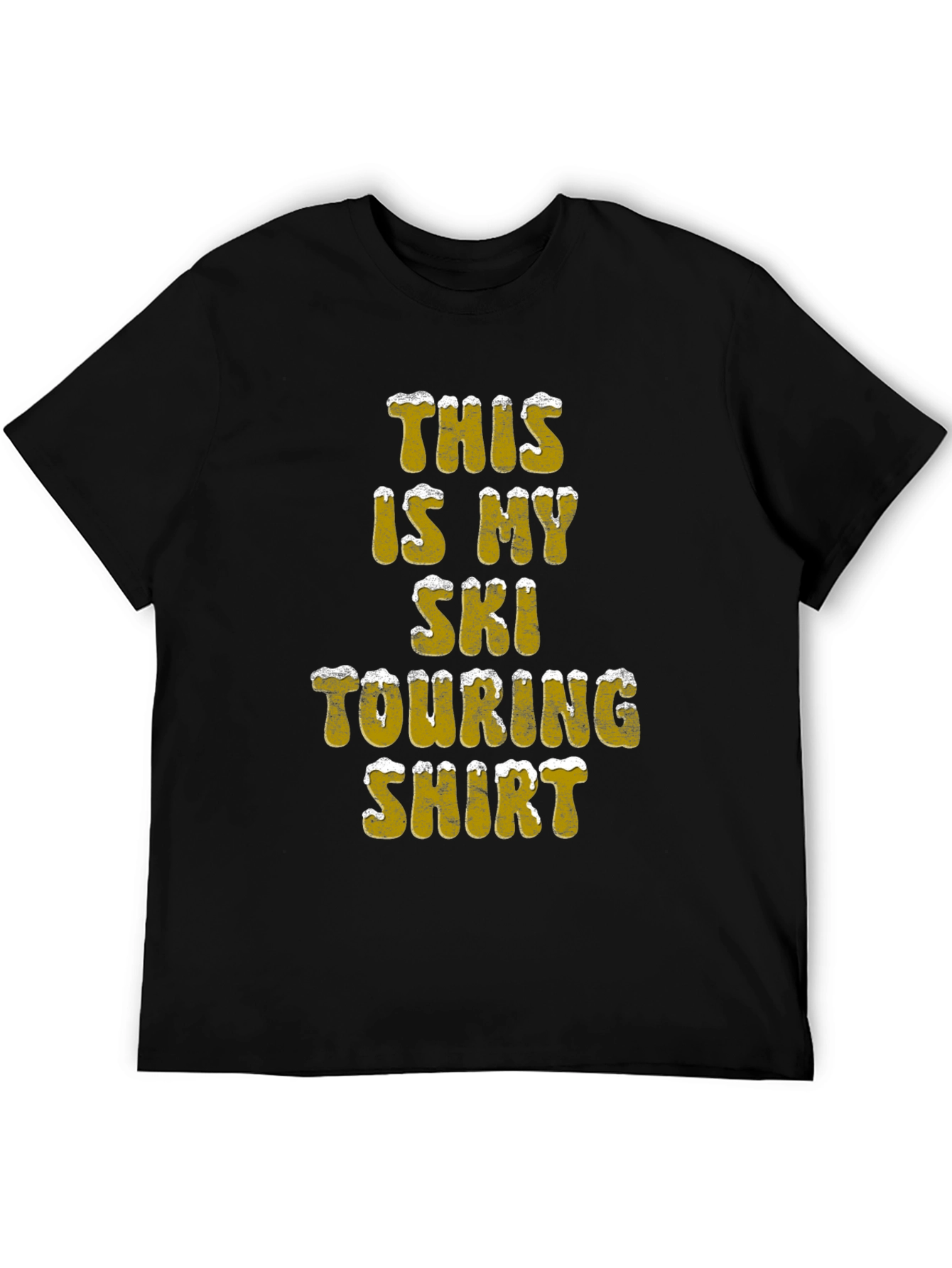 Ski Touring Shirt - Black Cotton Tee