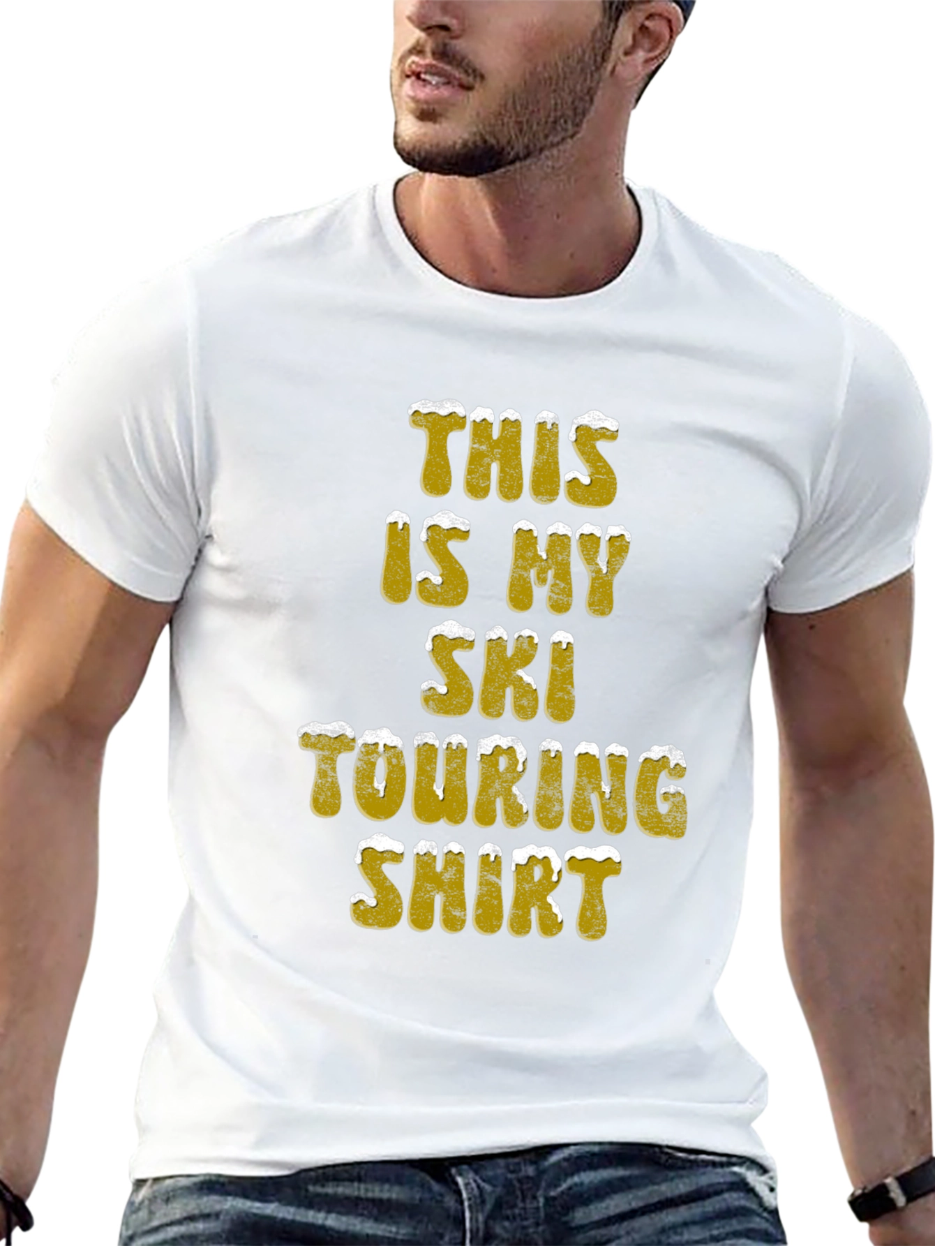 Ski Touring Shirt - Black Cotton Tee