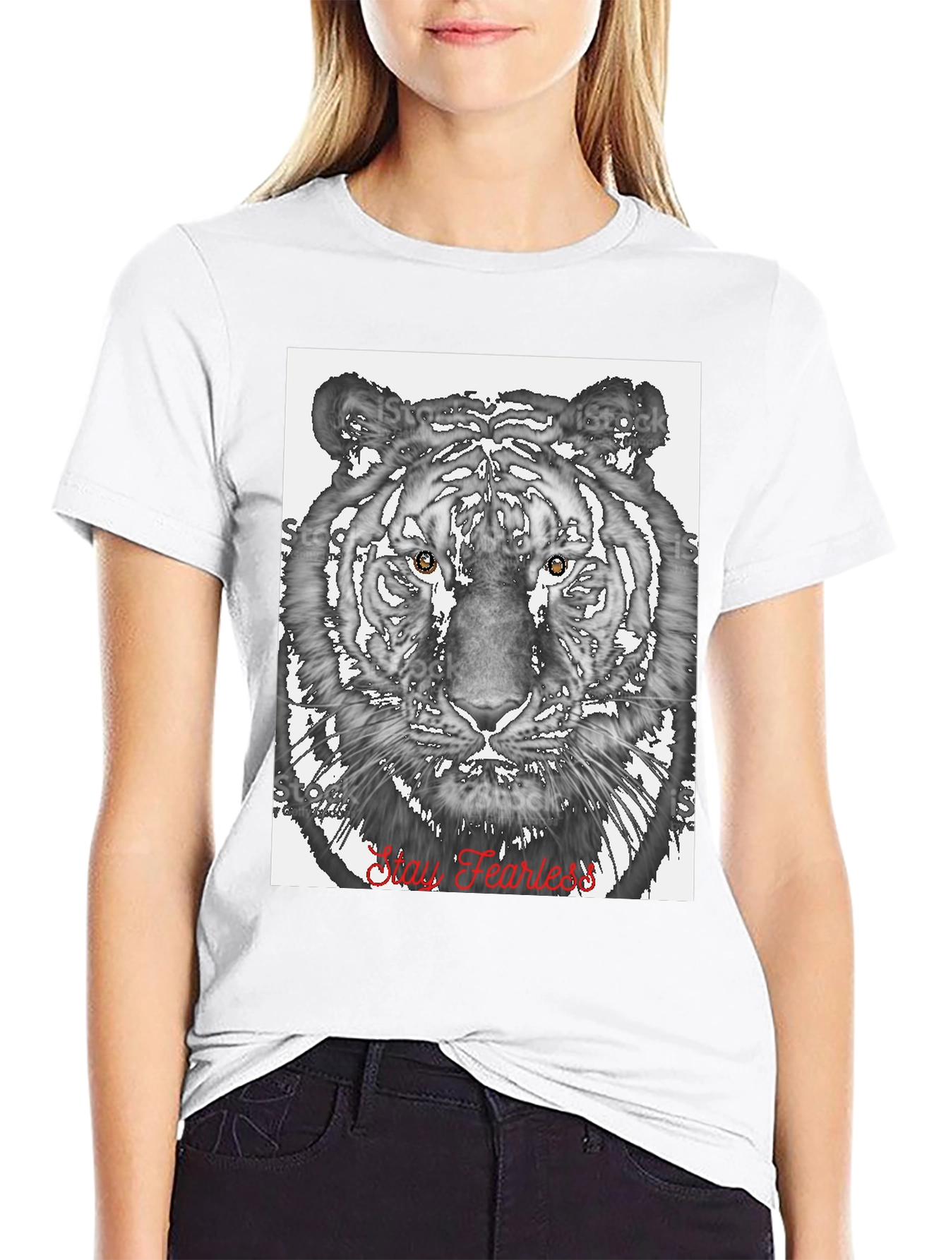 Stay Fearless Tiger Graphic Tee