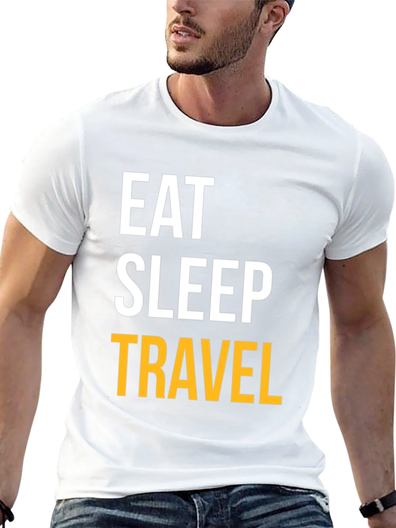 Eat Sleep Travel Black T-Shirt