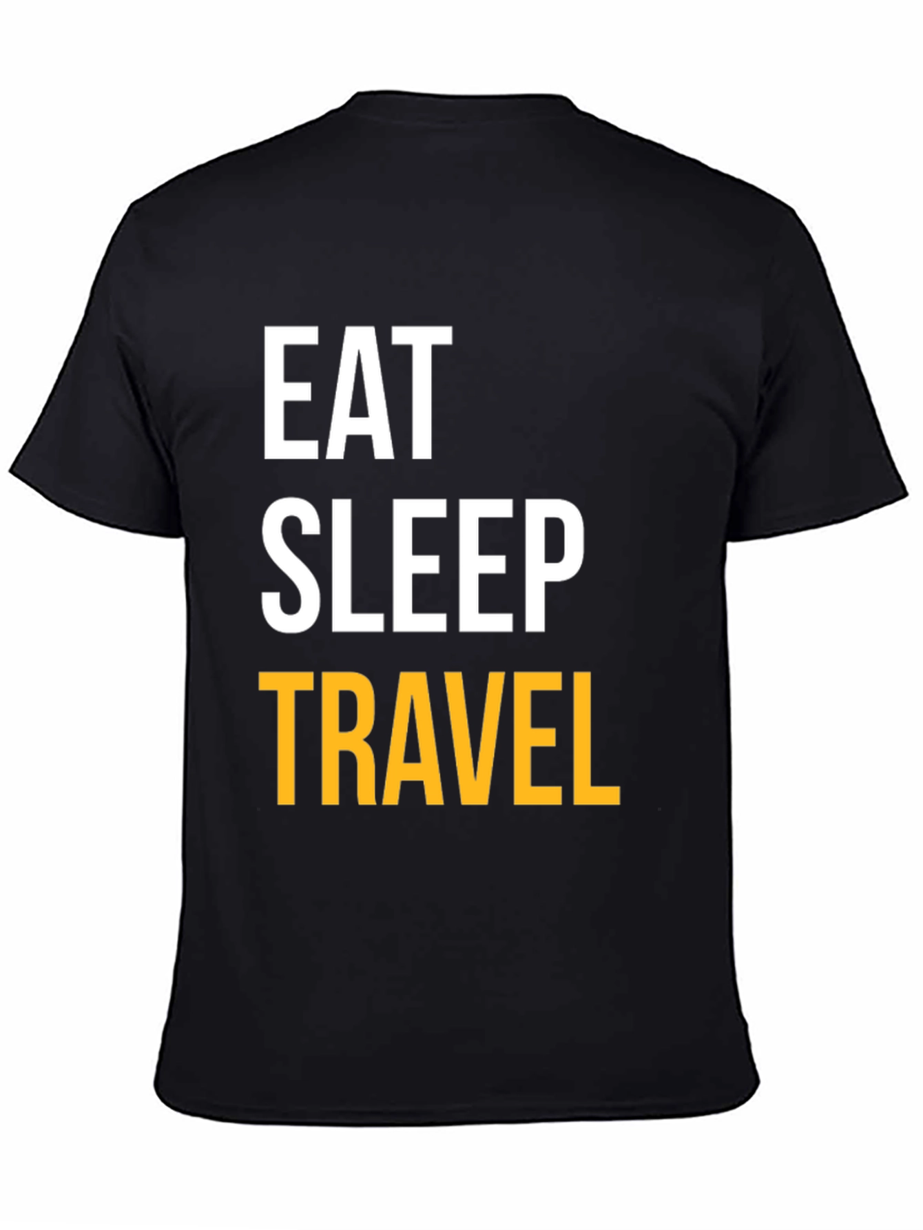 Eat Sleep Travel Black T-Shirt
