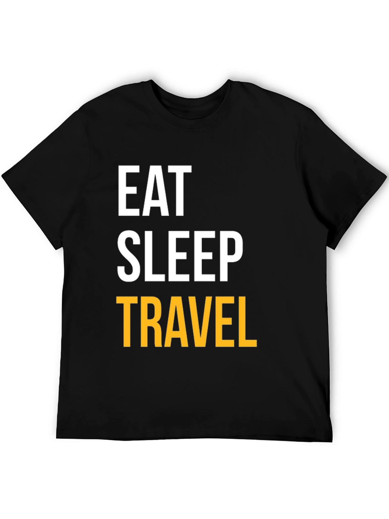 Eat Sleep Travel Black T-Shirt