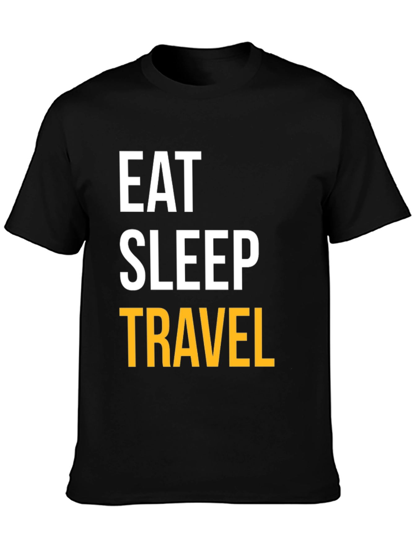 Eat Sleep Travel Black T-Shirt