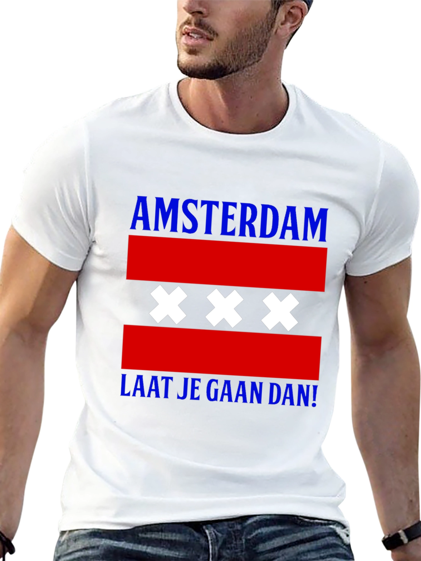 Amsterdam T-Shirt with Flag Design