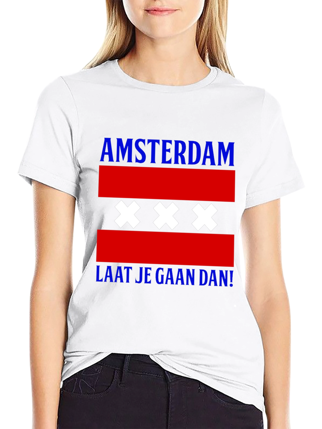 Amsterdam T-Shirt with Flag Design