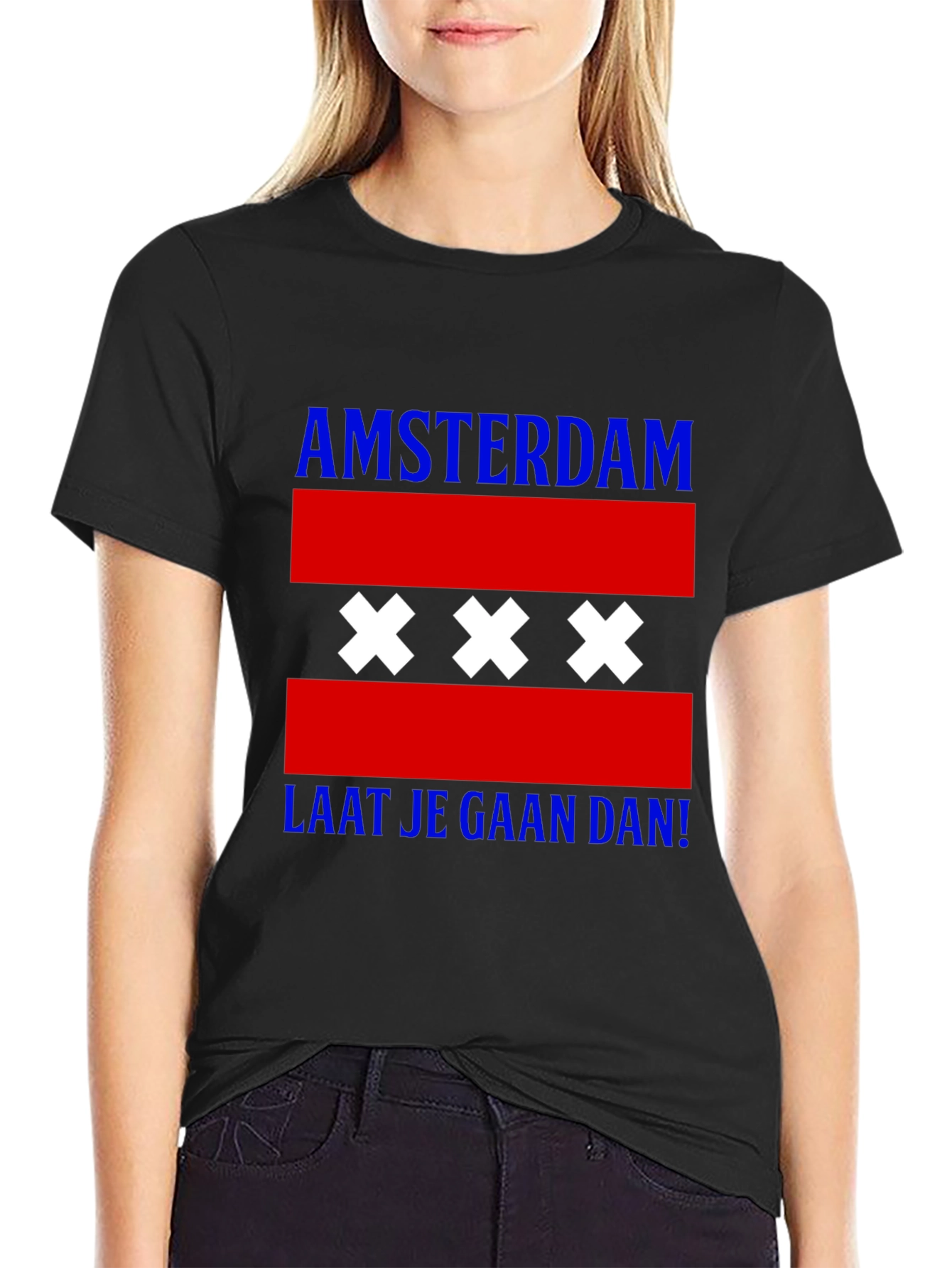 Amsterdam T-Shirt with Flag Design