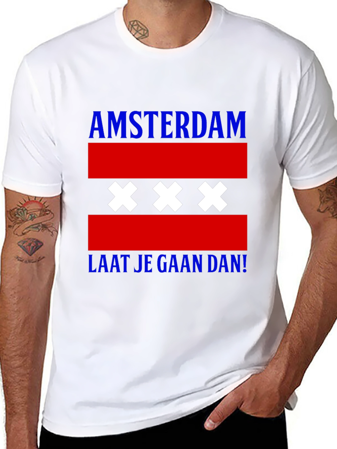 Amsterdam T-Shirt with Flag Design