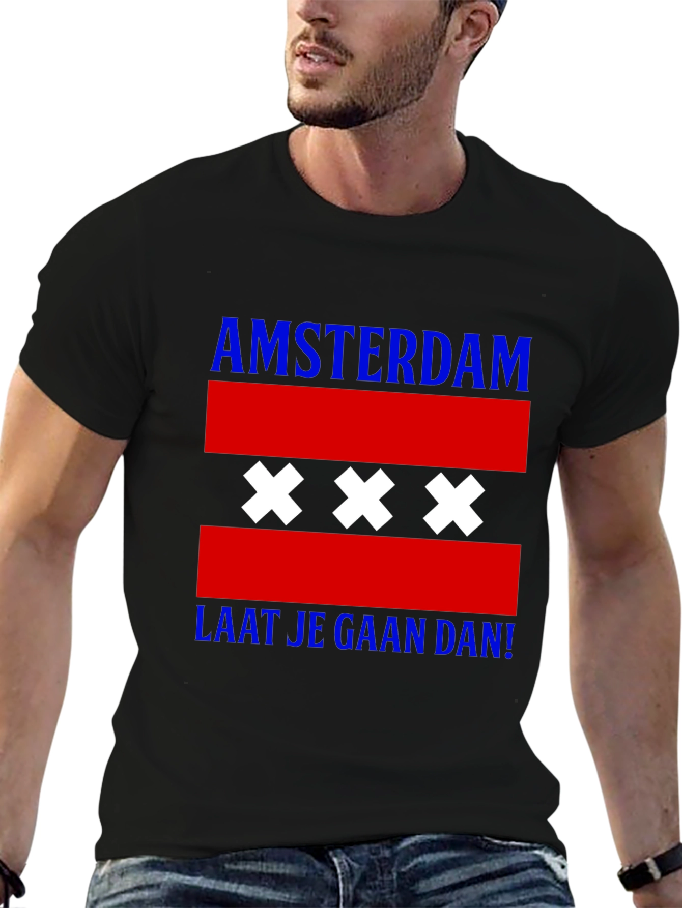 Amsterdam T-Shirt with Flag Design