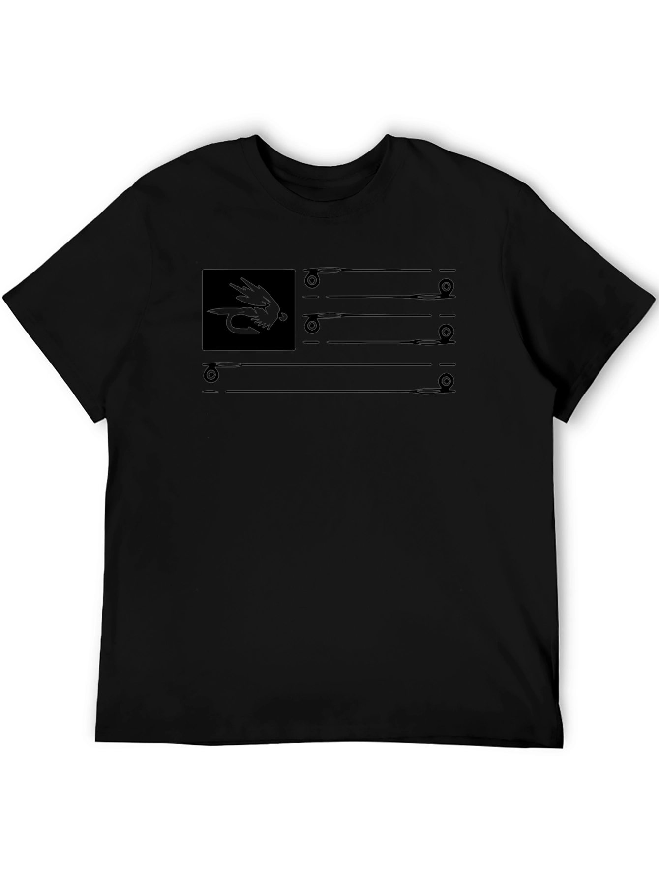 Fly Fishing American Flag T-Shirt