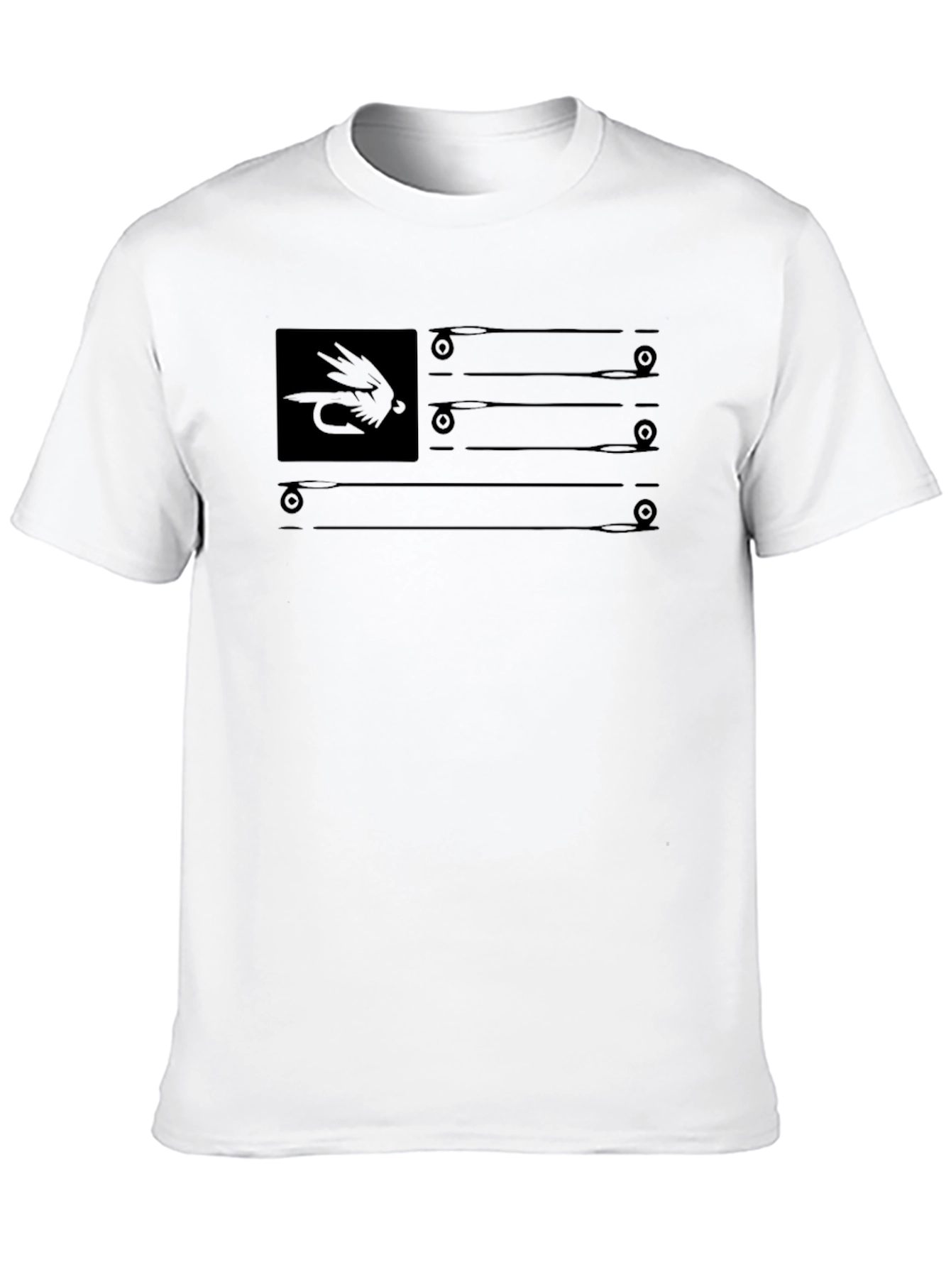 Fly Fishing American Flag T-Shirt