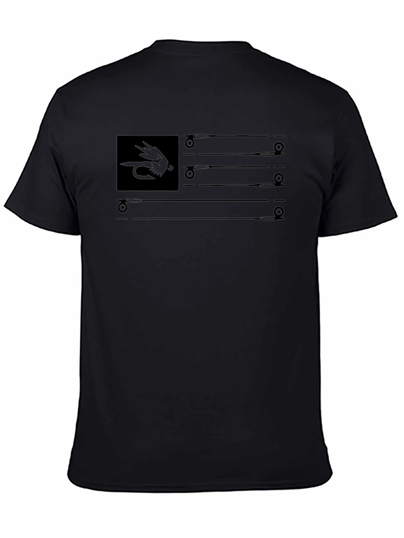 Fly Fishing American Flag T-Shirt