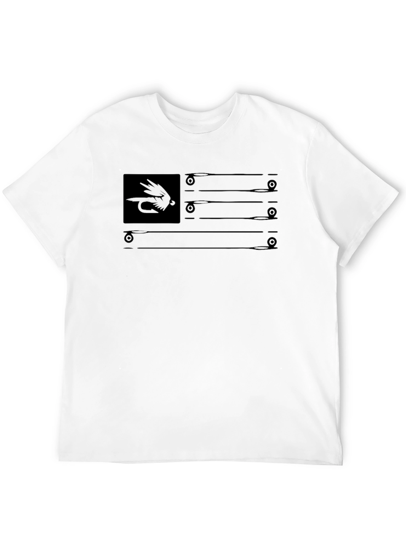 Fly Fishing American Flag T-Shirt