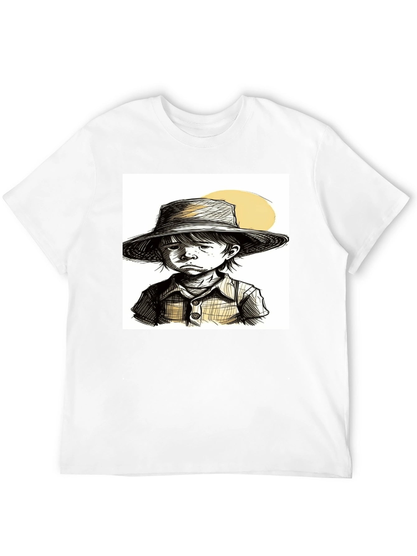 Sketchy Boy T-Shirt: Unique Hand-Drawn Style