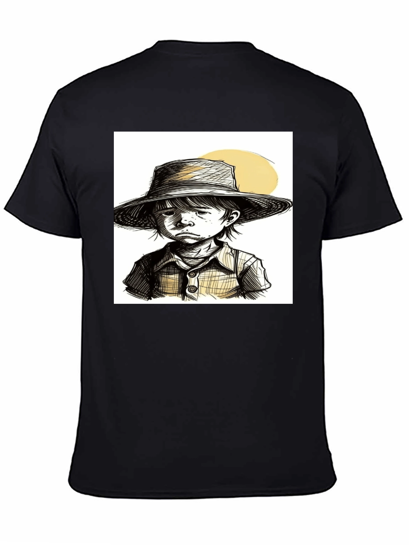 Sketchy Boy T-Shirt: Unique Hand-Drawn Style