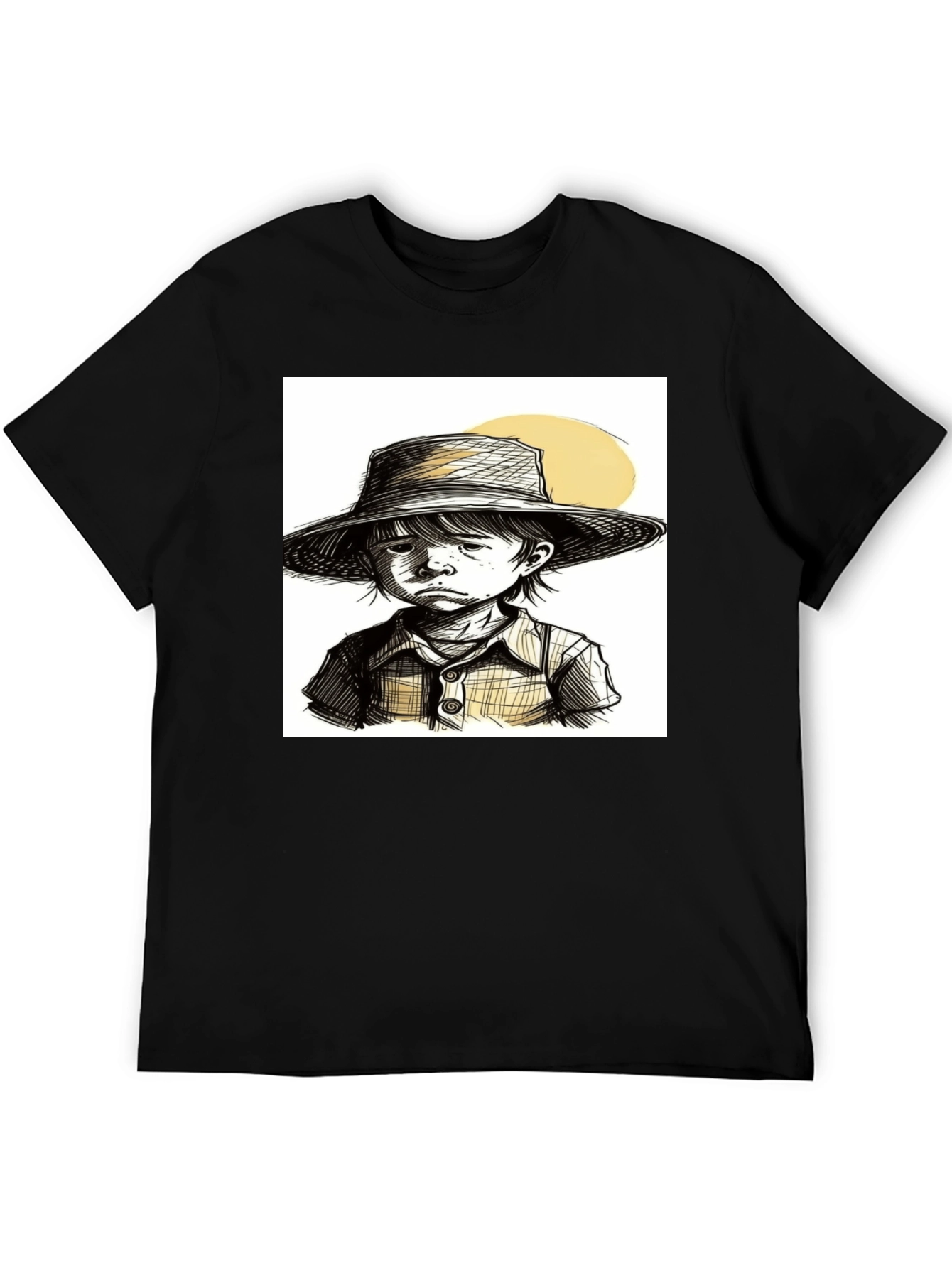 Sketchy Boy T-Shirt: Unique Hand-Drawn Style