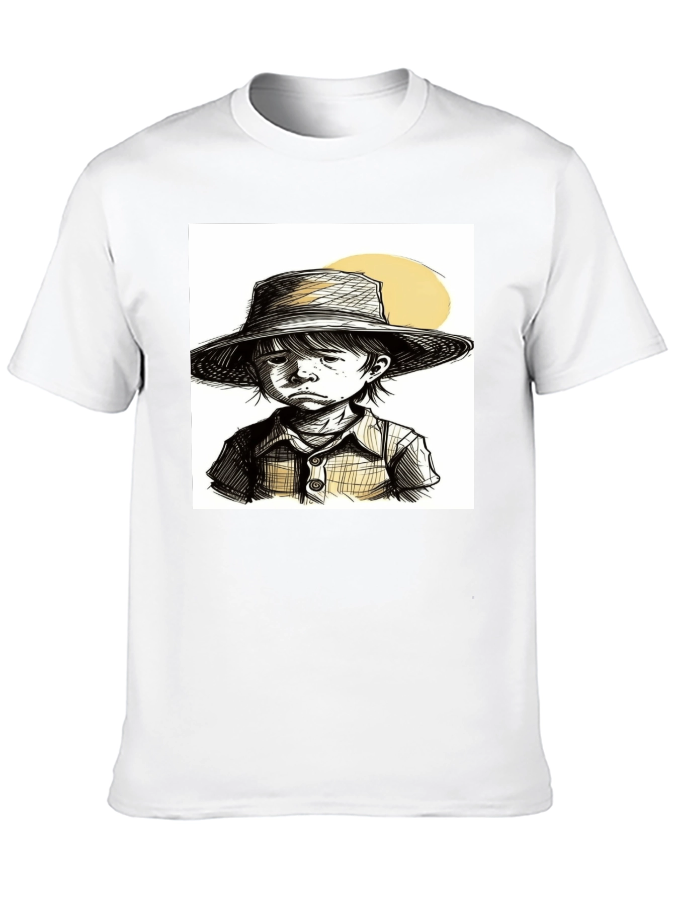 Sketchy Boy T-Shirt: Unique Hand-Drawn Style