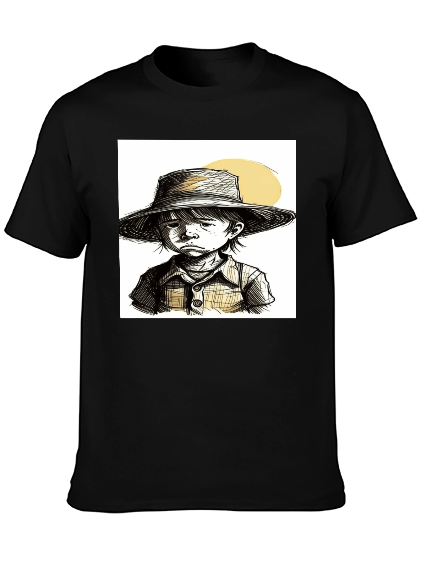 Sketchy Boy T-Shirt: Unique Hand-Drawn Style